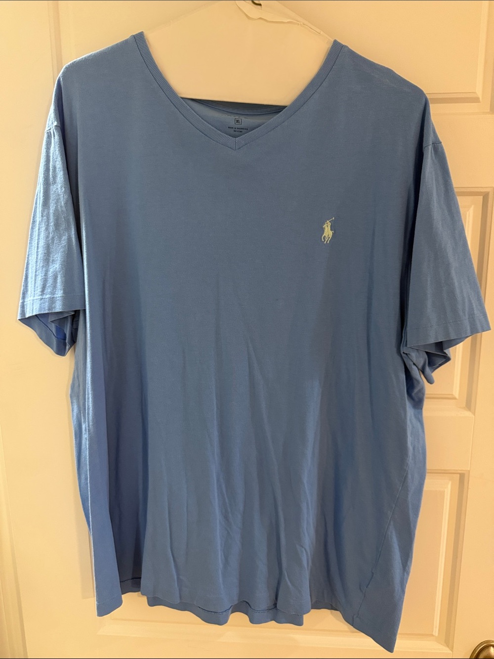 Polo by Ralph Lauren Light Blue V-Neck Short Sleeve Tee